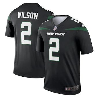 mens nike zach wilson black new york jets legend jersey